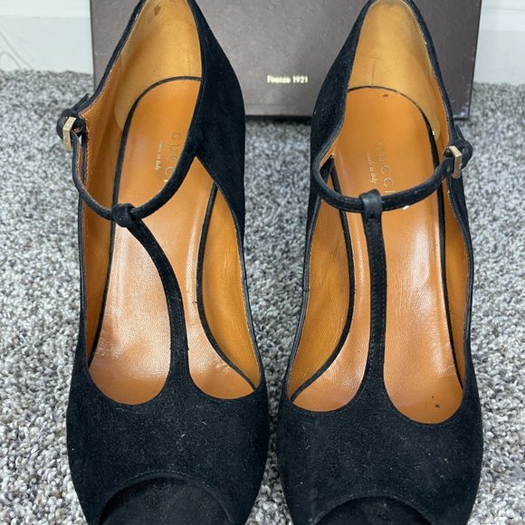 Authentic Gucci Peep Toe Heel -*Ships in box* Size 38 - Picture 3 of 15